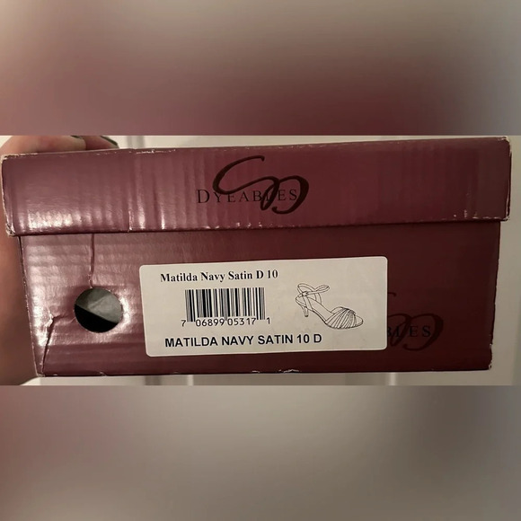 Dyeables Women’s Matilda Heel Navy Sandal Size 10 - Picture 8 of 8